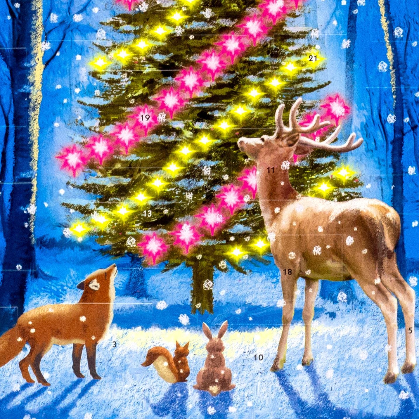 Christmas Advent Calendar Christmas In The Forest Christmas Tree Advent Calendar