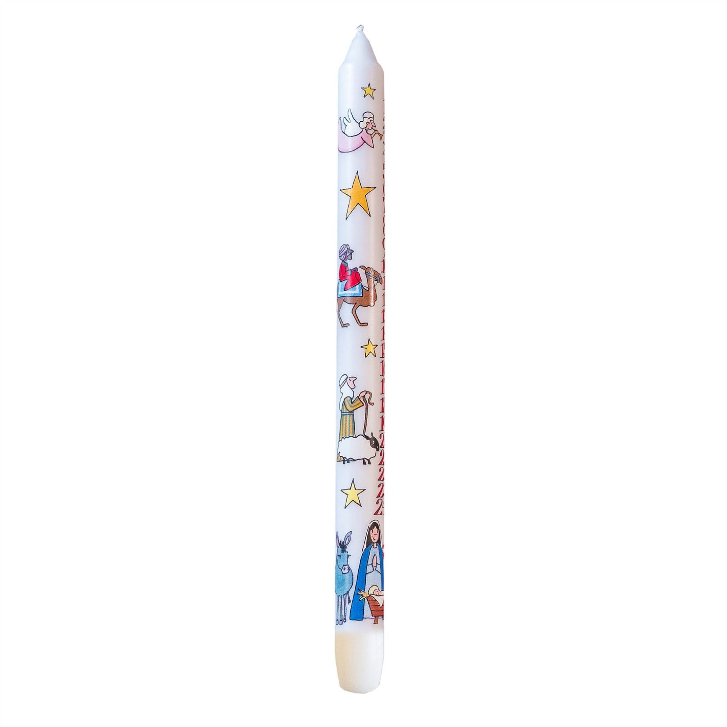 Countdown To Christmas Advent Candle | Advent Christmas Candle - Nativity