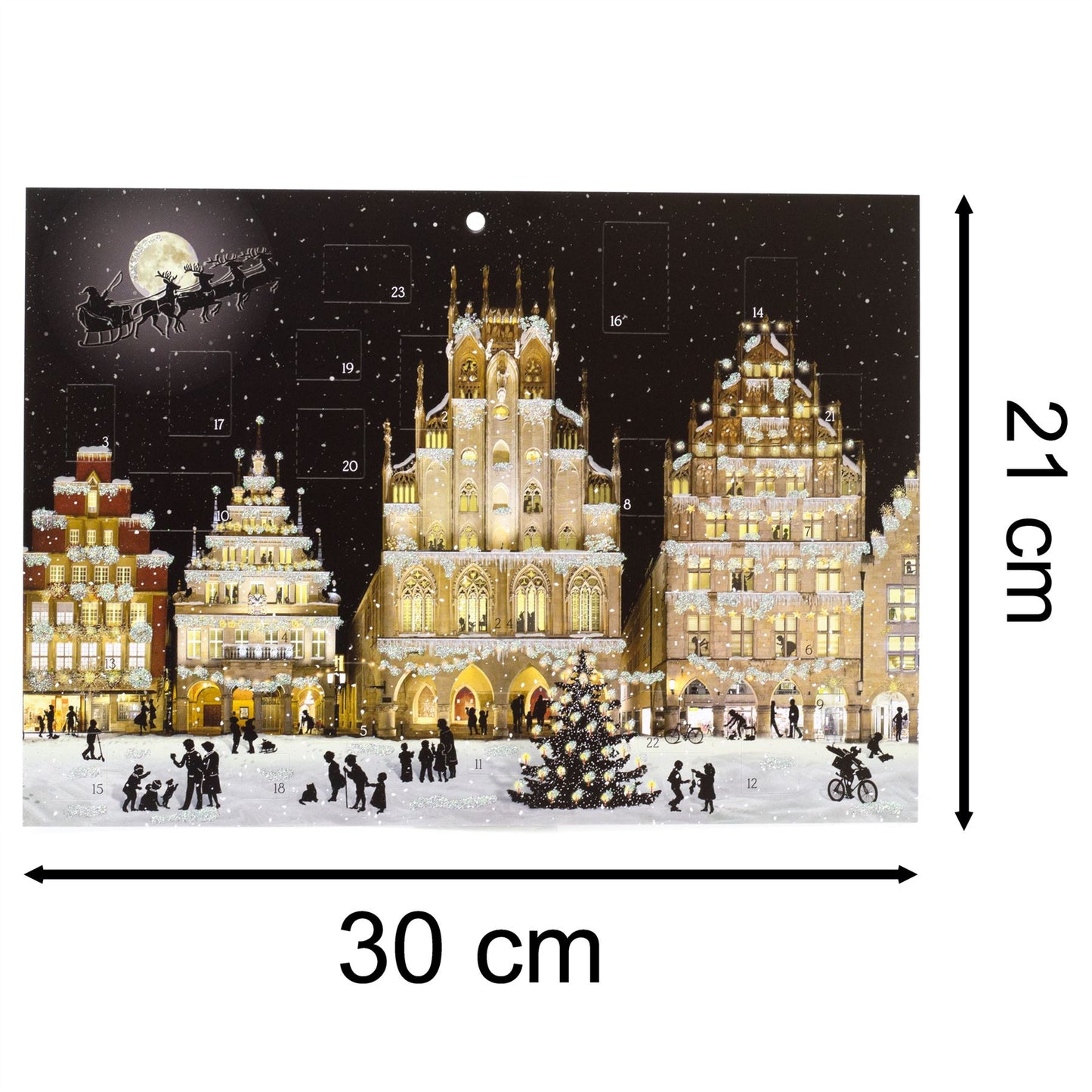 Christmas Advent Calendar Wintry City | Traditional Picture Advent Calendar