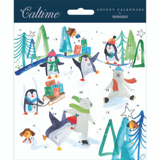 Wintertime Fun Advent Calendar Greetings Card | Christmas Advent Calendar