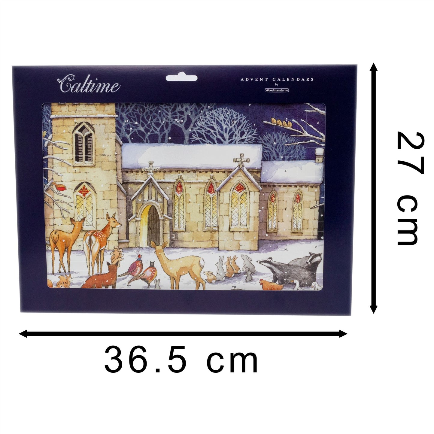 Traditional Christmas Advent Calendar Winter Church | Animal Advent Calendar