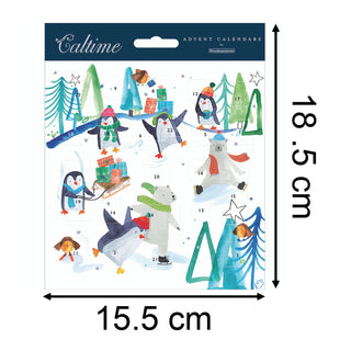 Wintertime Fun Advent Calendar Greetings Card | Christmas Advent Calendar