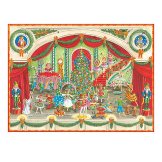 3D Ballet Christmas Advent Calendar - Glittered Pop - Up Theatre with 24 Doors - 43x32cm