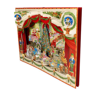 3D Ballet Christmas Advent Calendar - Glittered Pop - Up Theatre with 24 Doors - 43x32cm