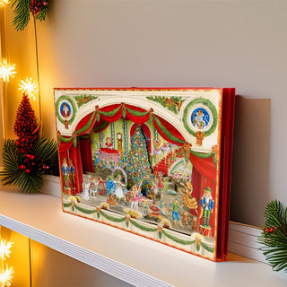 3D Ballet Christmas Advent Calendar - Glittered Pop - Up Theatre with 24 Doors - 43x32cm