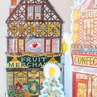 3D High Street Christmas Advent Calendar | Advent Calendar Pop - Up Winter Scene