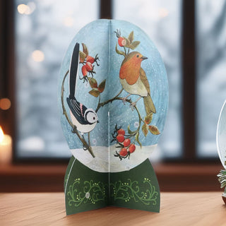 3D Snow Globe Christmas Advent Calendar | Advent Calendar with British Birds