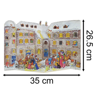3D Snowy Castle Christmas Advent Calendar | Traditional Picture Advent Calendar