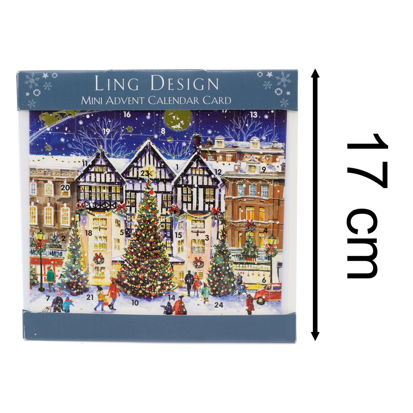 Christmas Advent Calendar The High Street | Advent Calendar Greetings Card