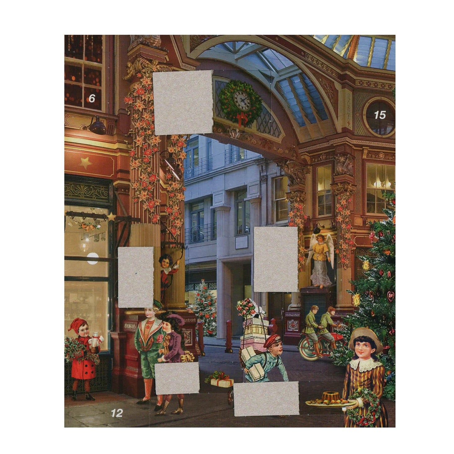 Victorian Christmas Shopping Mall | Traditional Christmas Paper Advent Calendar