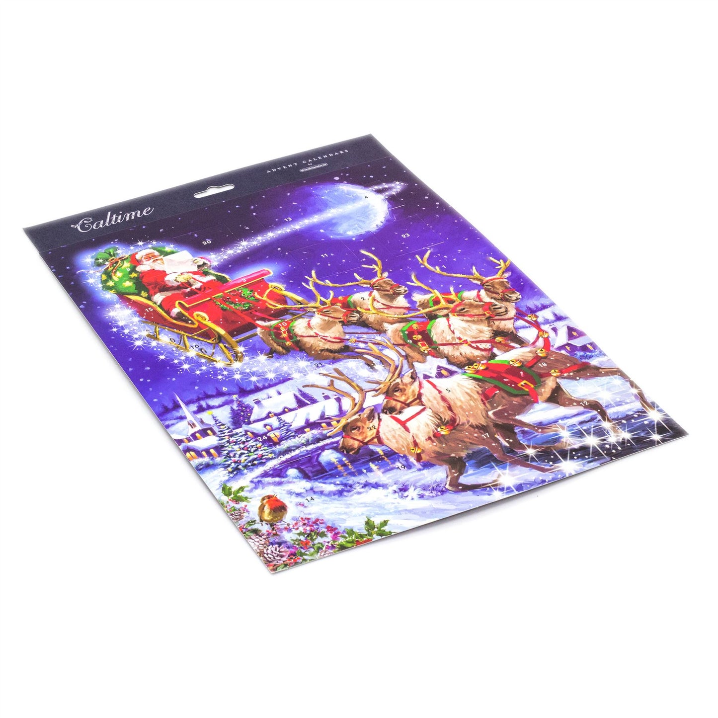 Traditional Christmas Advent Calendar Santa Sleigh | Picture Advent Calendar