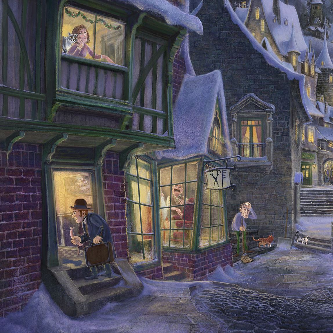 Enchanted Moonlit Village Christmas Advent Calendar Traditional Advent Calendar