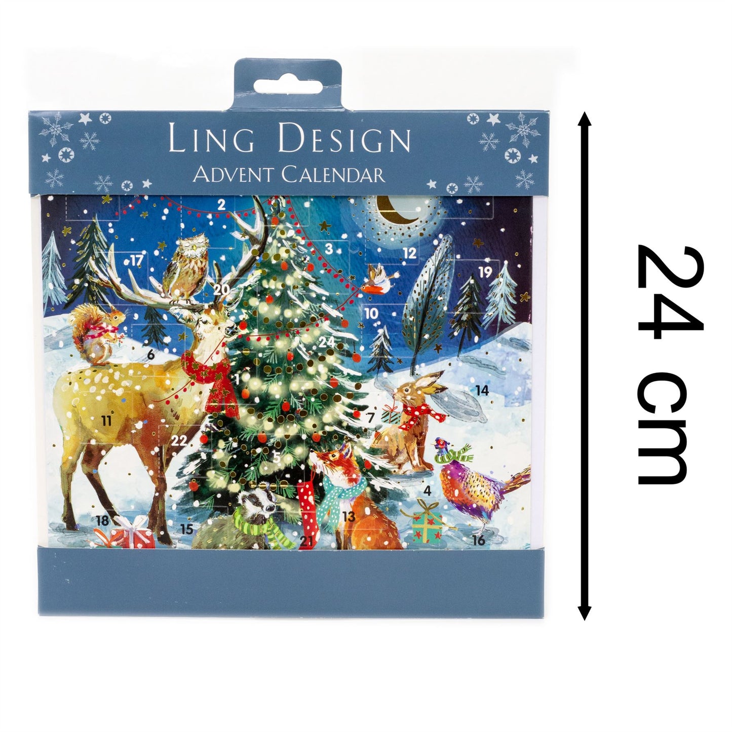 Christmas Advent Calendar Christmas Tree | Animals Advent Calendar And Envelope