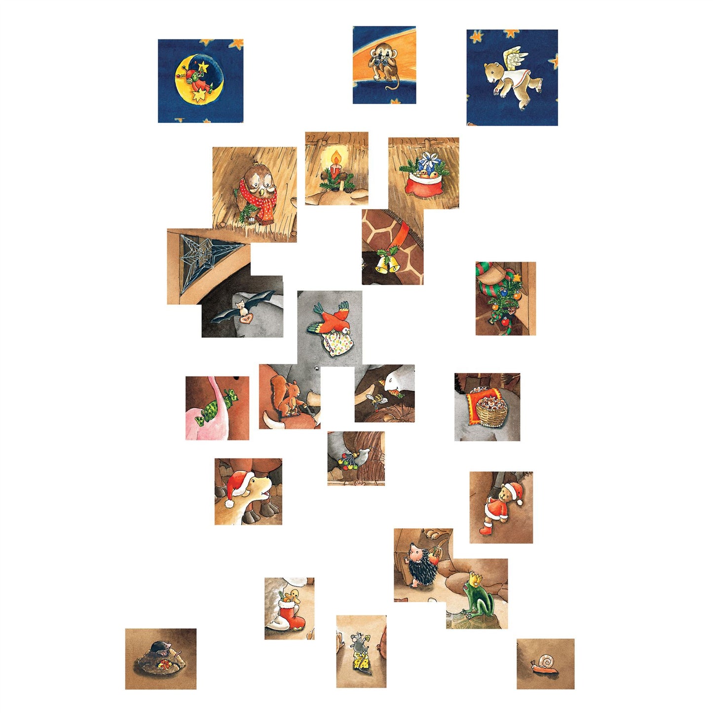 Christmas Advent Calendar Baby Jesus And The Animals | Picture Advent Calendar