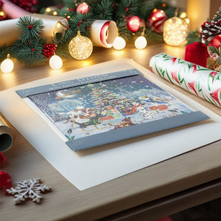 Around the Tree Christmas Advent Calendar Greetings Card | Door Advent Calendar