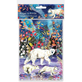 Aurora Bears Advent Calendar Greetings Card | Christmas Advent Calendar