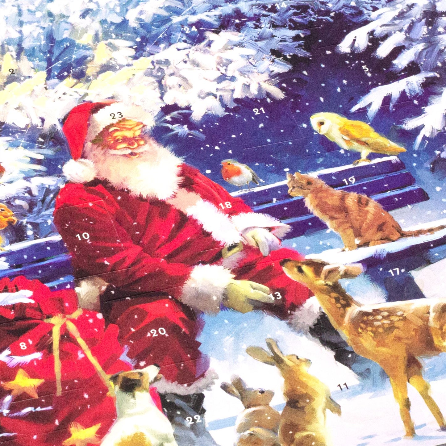 Christmas Advent Calendar Father Christmas | Traditional Picture Advent Calendar
