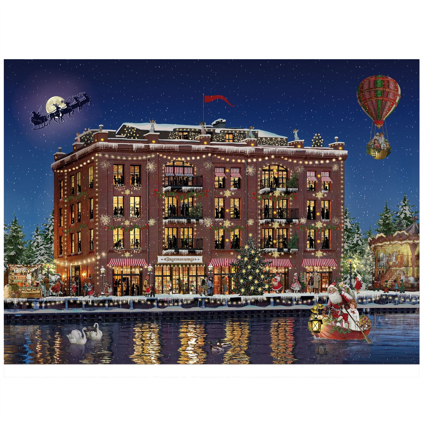 Christmas By The Waterside Christmas Advent Calendar Traditional Advent Calendar
