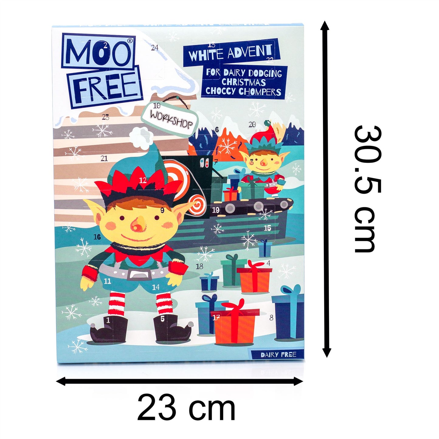 Children's Dairy Free White Chocolate Free-From Christmas Advent Calendar 70g