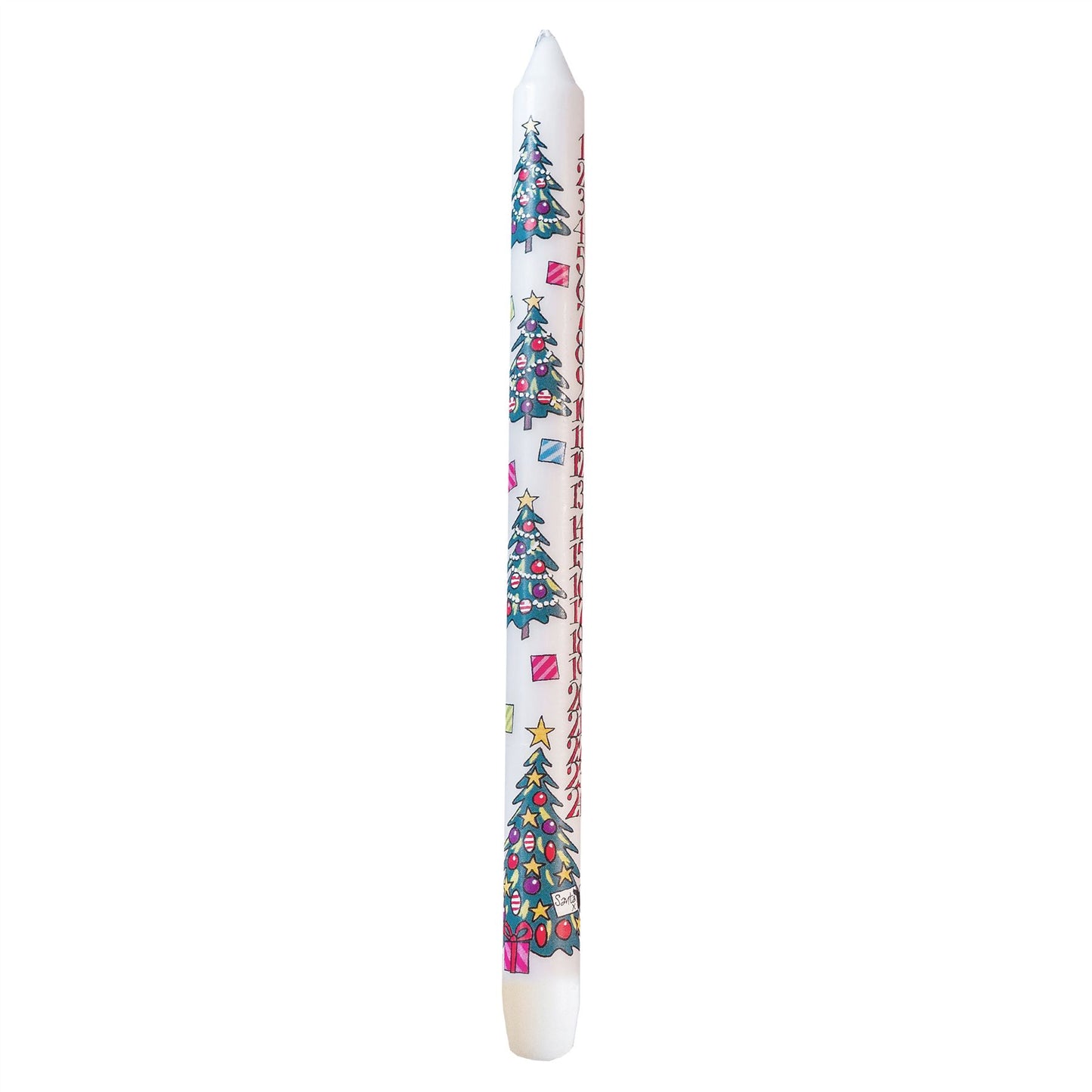 Countdown To Christmas Advent Candle | Advent Christmas Candle - Christmas Tree