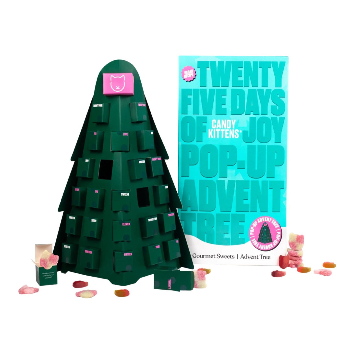 3D Pop-up Tree Advent Calendar | Vegan Gourmet Sweets Christmas Calendar