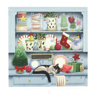 Christmas Dresser Advent Calendar Greetings Card | Christmas Advent Calendar