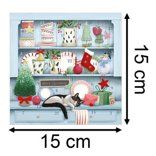 Christmas Dresser Advent Calendar Greetings Card | Christmas Advent Calendar