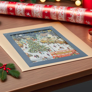 Christmas Market Advent Calendar | Traditional Picture Advent Calendar - 41cm