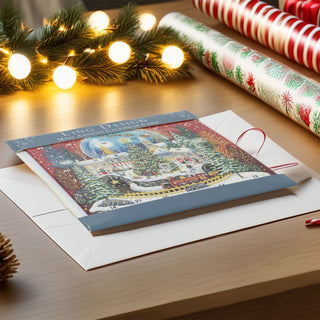 Christmas Night Advent Calendar Greetings Card | Door Advent Calendar