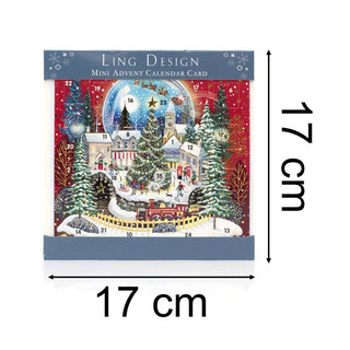Christmas Night Advent Calendar Greetings Card | Door Advent Calendar