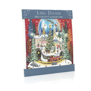 Christmas Night Advent Calendar Greetings Card | Door Advent Calendar