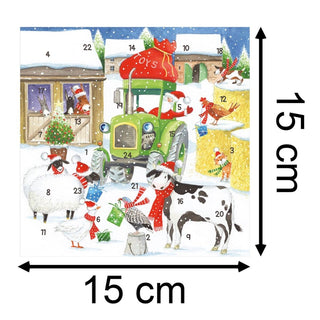 Christmas on the Farm Advent Calendar Greetings Card | Christmas Advent Calendar