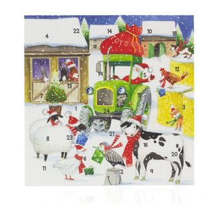 Christmas on the Farm Advent Calendar Greetings Card | Christmas Advent Calendar