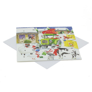 Christmas on the Farm Advent Calendar Greetings Card | Christmas Advent Calendar