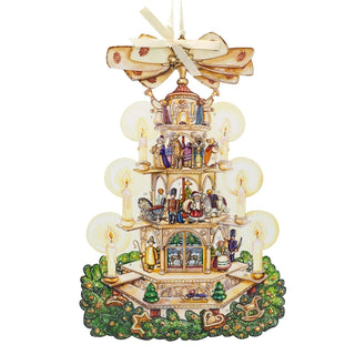 Christmas Pyramid Advent Calendar | Nutcrackers, Santa & Woodland Scenes 56x38cm