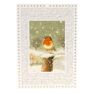 Christmas Robin Advent Calendar | Traditional Winter Scene with 24 Festive Doors