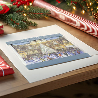 Christmas Skating Advent Calendar Greetings Card | Door Advent Calendar