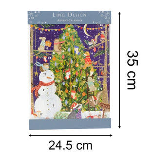 Decorating the Tree Christmas Advent Calendar | Snowman Advent Calendar