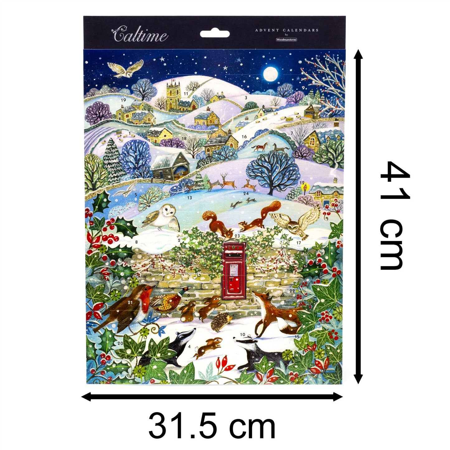 Christmas Advent Calendar Winter Village | Animals Picture Advent Calendar