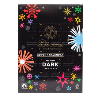 Divine Fairtrade 70% Cocoa Dark Chocolate Adult Christmas Advent Calendar 85g