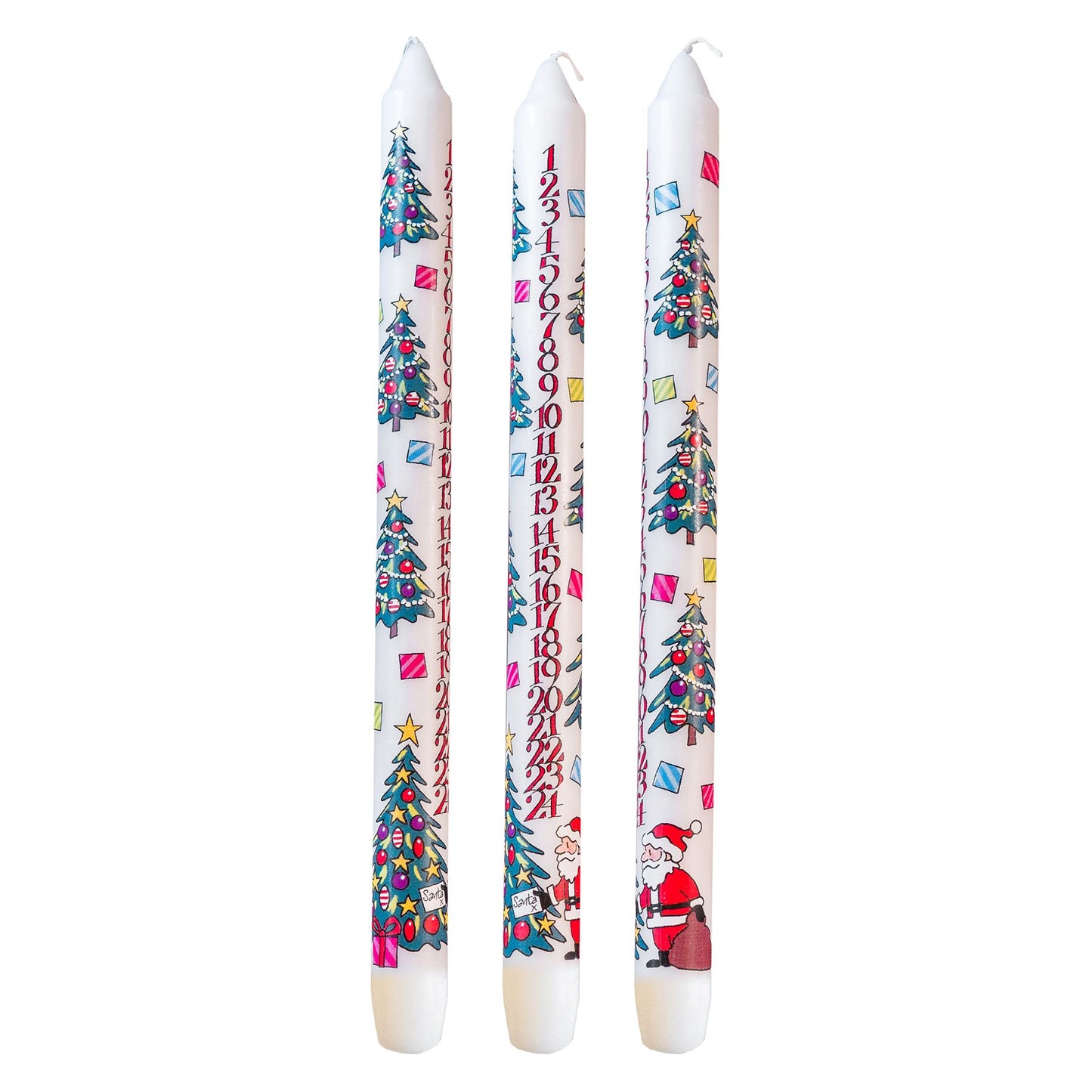 Countdown To Christmas Advent Candle | Advent Christmas Candle - Christmas Tree