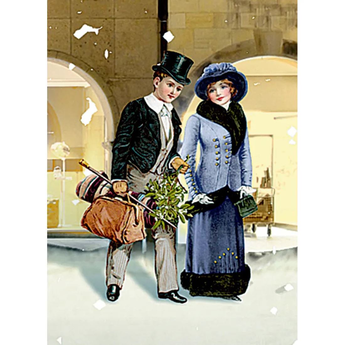 Christmas Advent Calendar Wintry City | Traditional Picture Advent Calendar