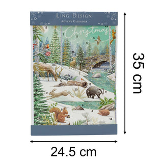 Festive Christmas Advent Calendar | Winter Flora & Fauna Advent Calendar
