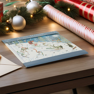 Festive Fun Christmas Advent Calendar Greetings Card | Door Advent Calendar