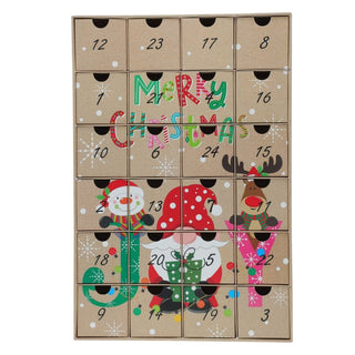 Fill Your Own Christmas Advent Calendar | Large Reusable Advent Calendar 38x26cm