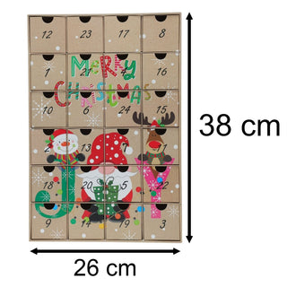 Fill Your Own Christmas Advent Calendar | Large Reusable Advent Calendar 38x26cm