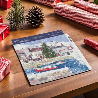 Harbour at Christmas Advent Calendar Greetings Card | Christmas Advent Calendar