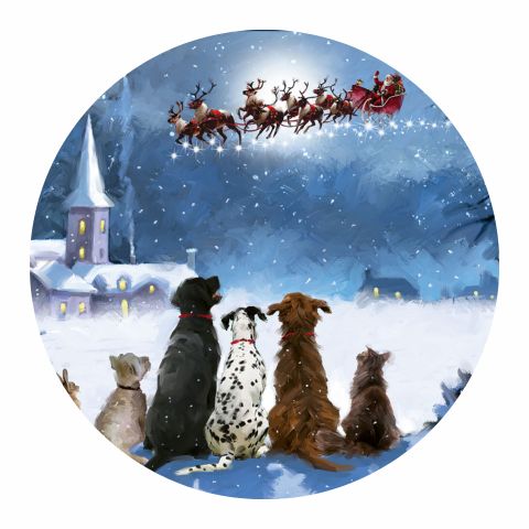 Deluxe Traditional Christmas Advent Calendar | Santa And Animals Advent Calendar | Father Christmas Picture Advent Calendar
