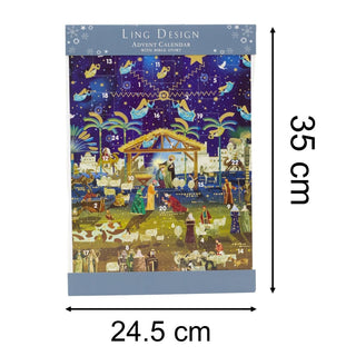 Nativity and Angels Christmas Advent Calendar | Religious Advent Calendar