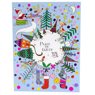 Peace on Earth Christmas Advent Calendar | Santa & Reindeer Christmas Calendar